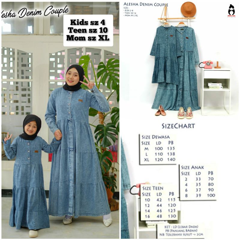 GAMIS DENIM ALESA MOM & SON COUPLE
