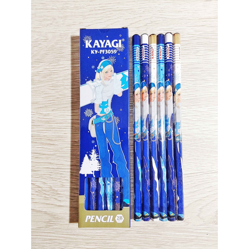 

(PAK) Pensil Kayagi 2B KY-PF3059 / Kayagi Motif / 2B 1 Box 12 Pcs