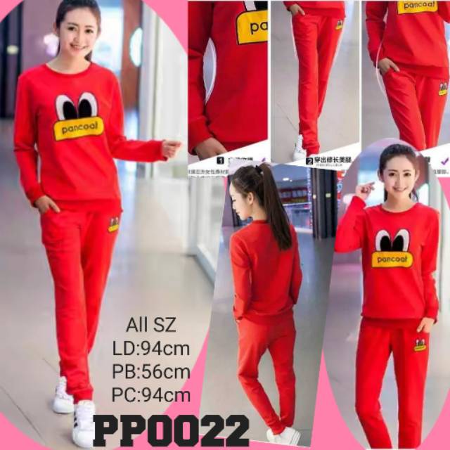 Pp Dengan Lengan Panjang Celana Panjang Bahan  Kaos  Import  