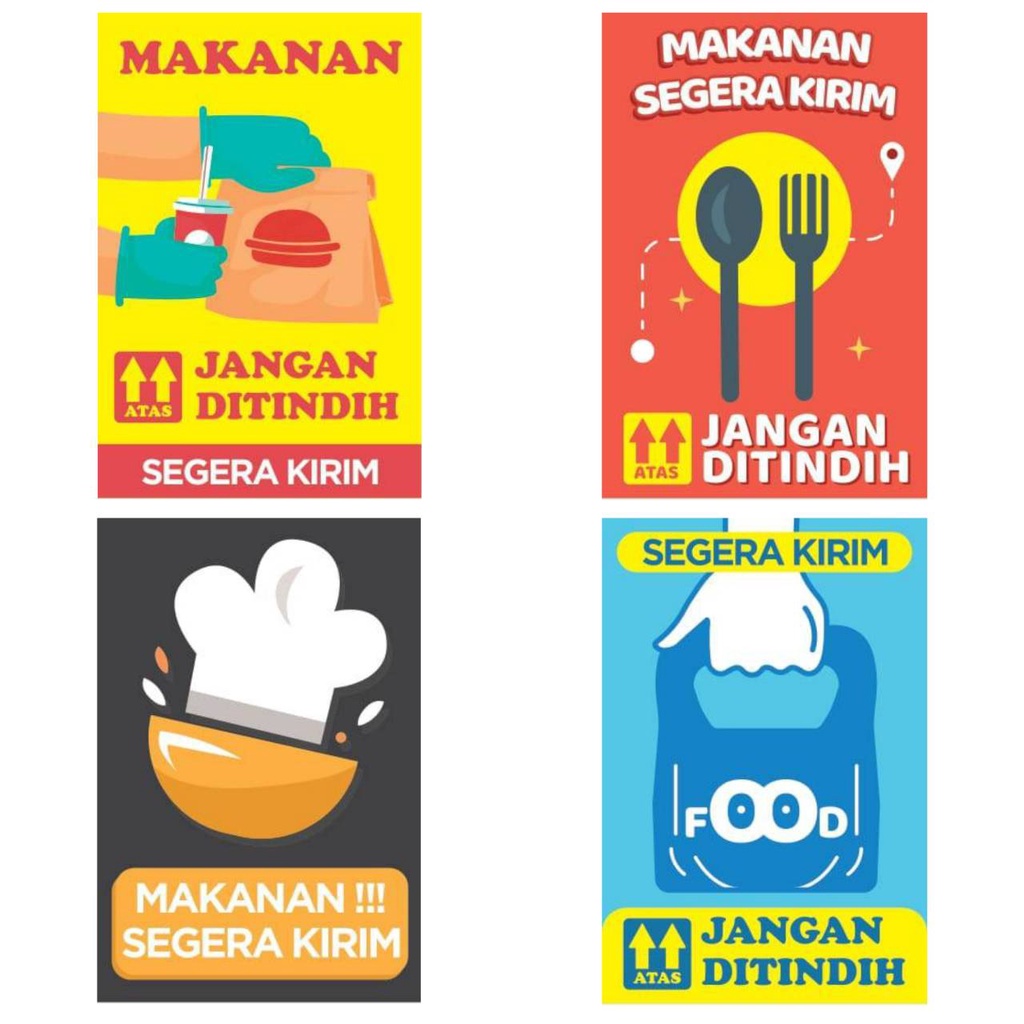 

Sticker Fragile Makanan / Sticker Pengiriman Makanan