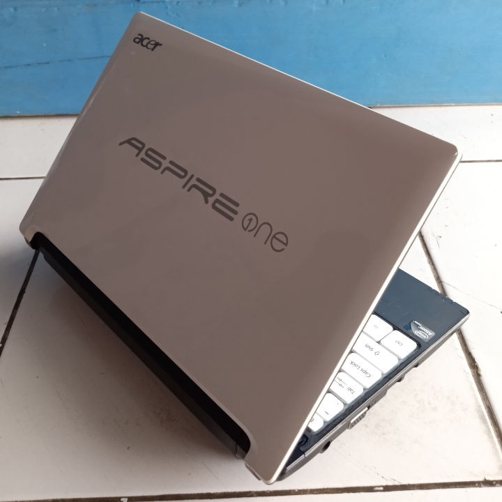 Acer D260 Putih Netbook Notebook Second Bekas Bluetooth Aspire One RAM 2GB HDD 250GB Hitam Webcam