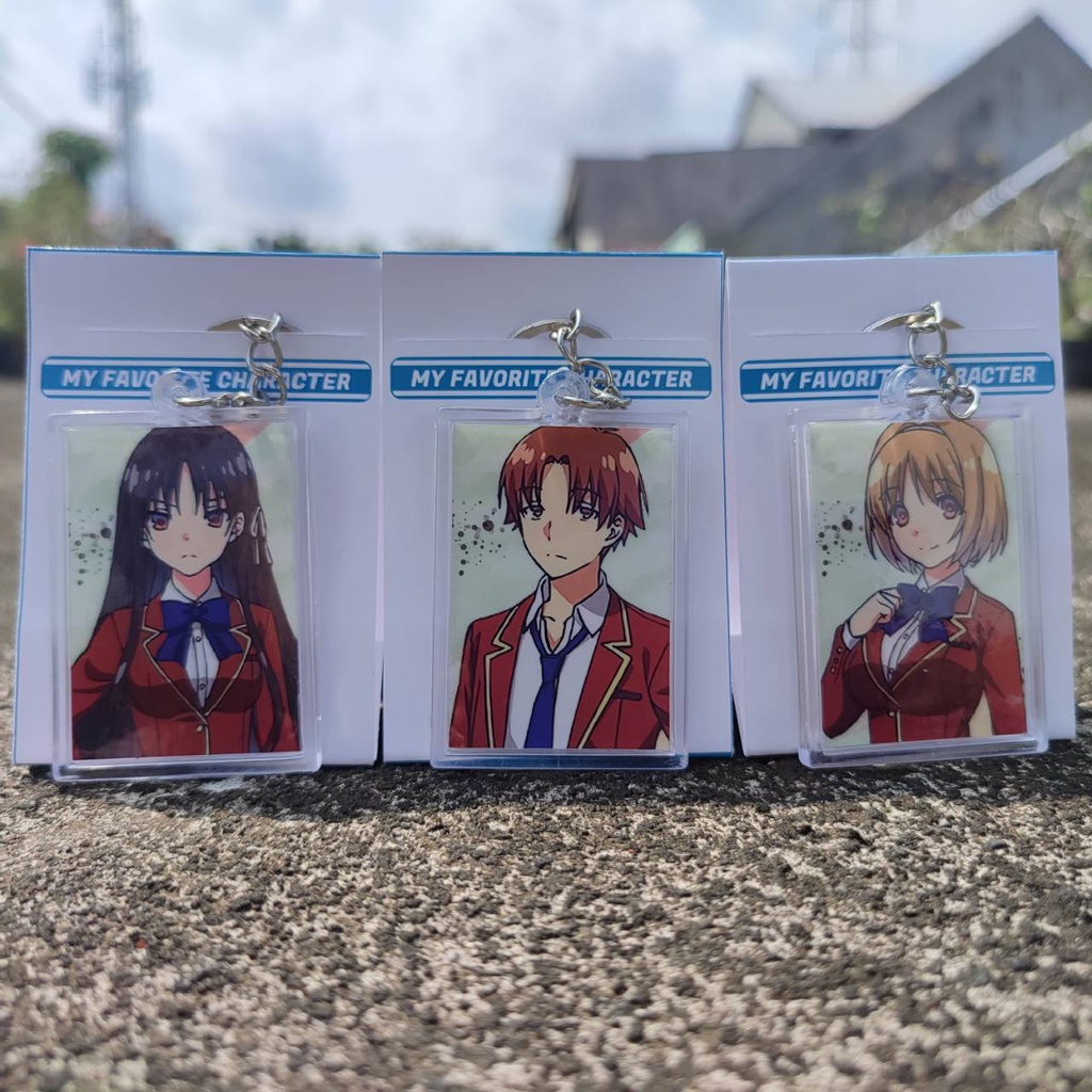 Gantungan Kunci Murah Anime Classroom of The Elite - Keychain Karakter Ayanokouji Horikita Sakayanagi Karuizawa Kushida Sakura Ichinose