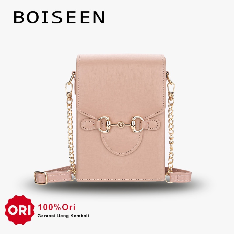 BOISEEN N8620 Tas Selempang Wanita Tas Handphone Sling Bag PU Leather Premium BAEOS