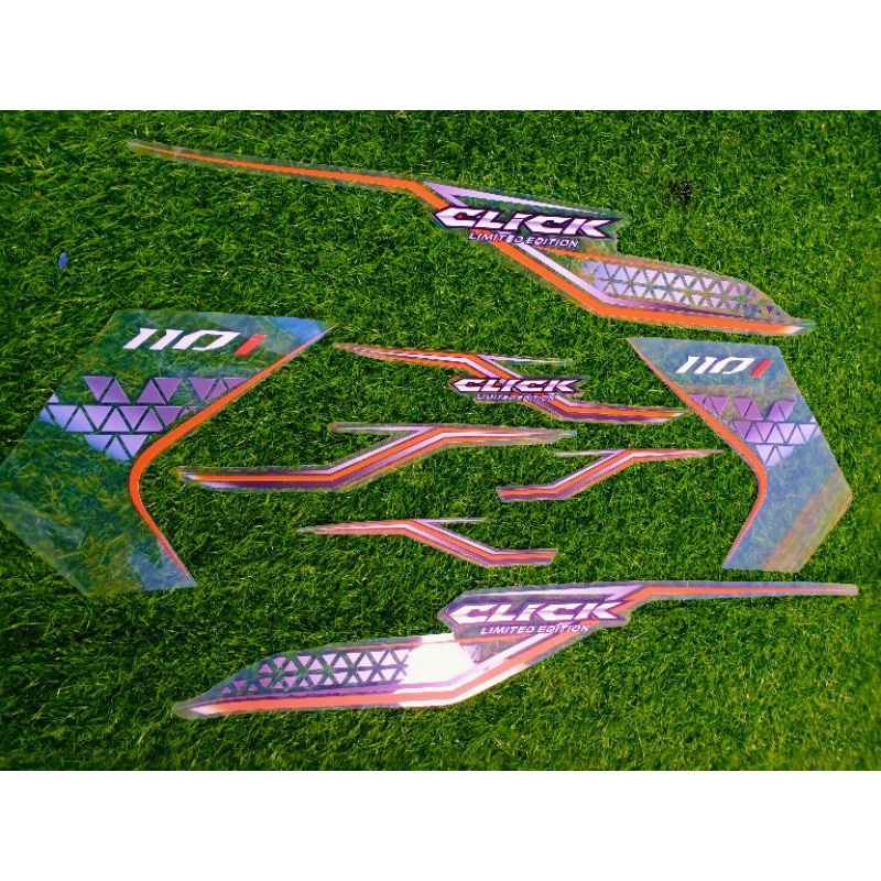 Jual STRIPING VARIO TECHNO 110 TRANSPARAN CUSTOM LIST OREN STICKER