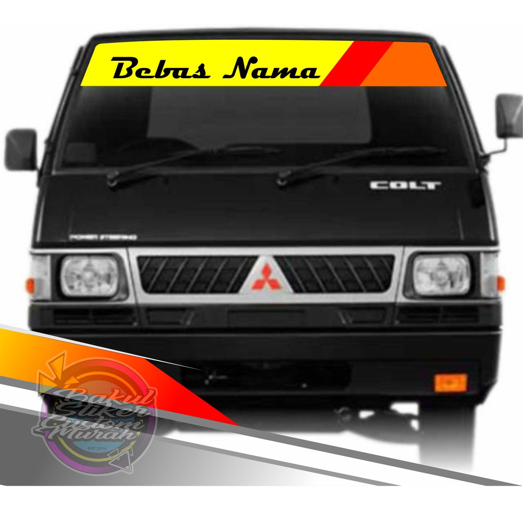 stiker kaca mobil depan mobil dan truck bebas ganti nama