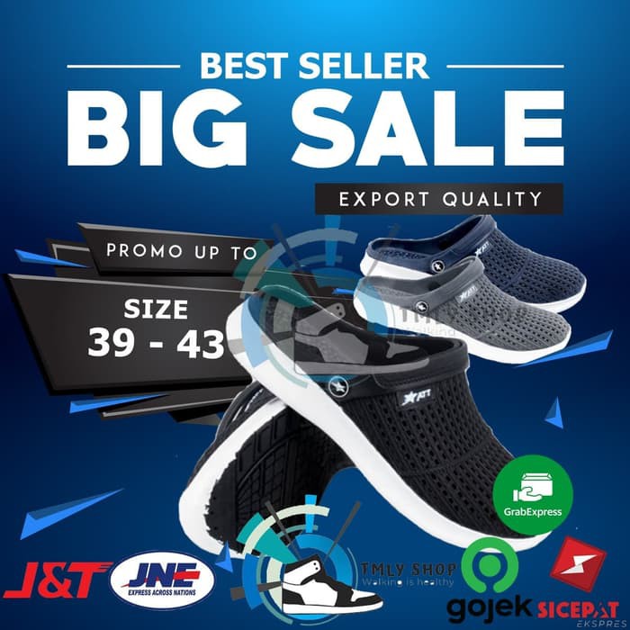 Sepatu ATT 562 - Sepatu Sandal Karet - Sepatu Sandal Pria - Sepatu San