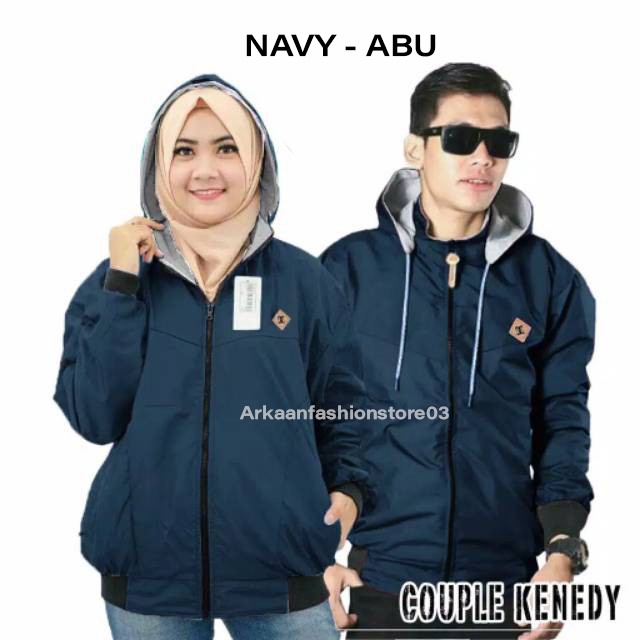 AKN - JAKET COUPLE PRIA DAN WANITA / JAKET BOLAK BALIK UNISEX / JAKET BOALAK BALIK TEBAL / JAKET COUPLE BOLAK BALIK TERMURAH