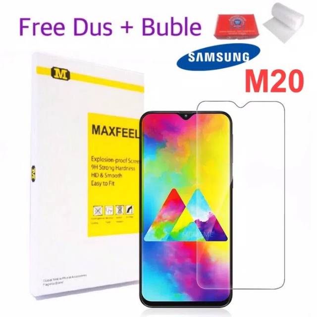 MAXFEEL Tempered Glass Samsung M20 SAMSUNG M20 CLEAR Glass