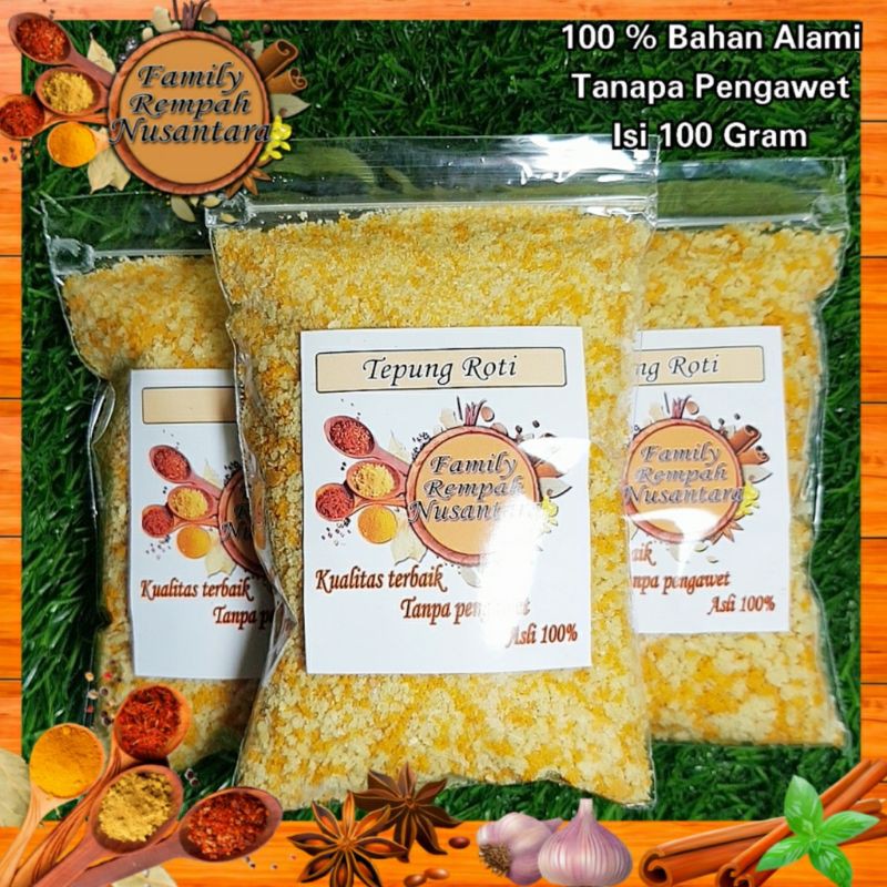 

Tepung roti asli isi 100 gram kualitas premium tepung roti