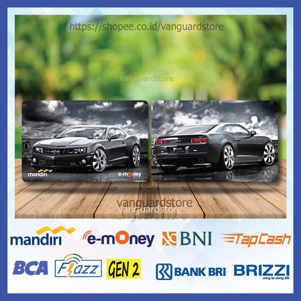 KARTU E MONEY E TOLL CHEVROLET CAMARO MOBIL 3 EMONEY MANDIRI FLAZZ BCA BNI TAPCASH BRIZZI BRI-2 SISI