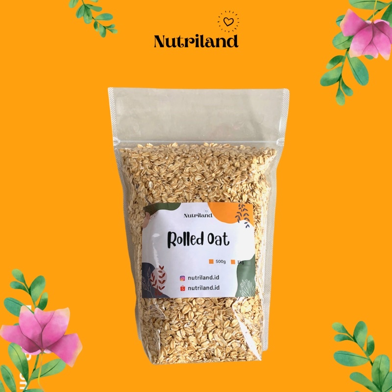 

Rolled oat sereal oatmeal makanan sehat granola