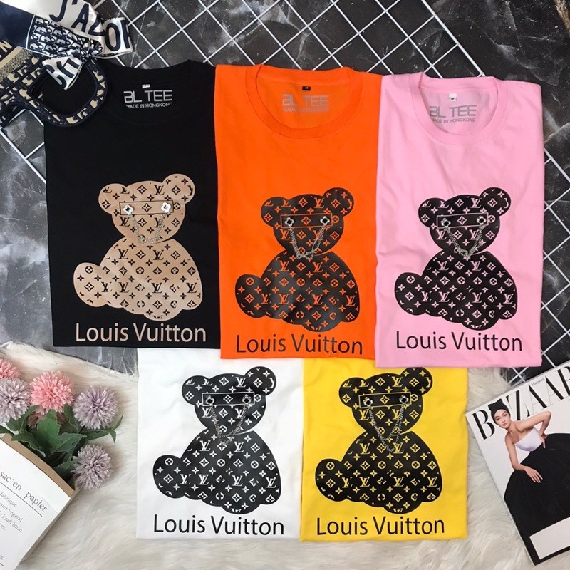 kaos wanita lv bear rantai