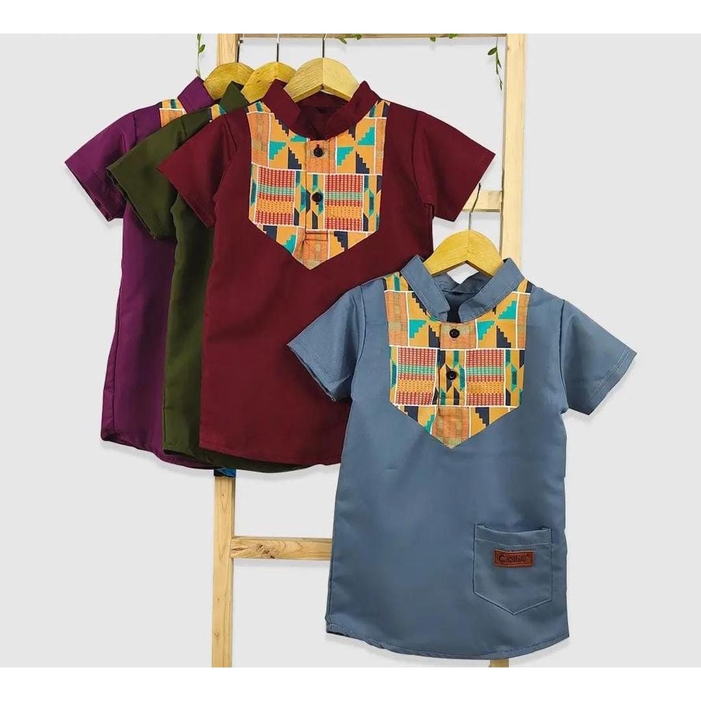 Baju Koko Anak Laki-laki  -  Koko Kurta Anak - Atasan Koko