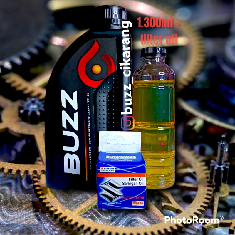 OLI BUZZ UKURAN 1300ml + Filter oli Original SUZUKI