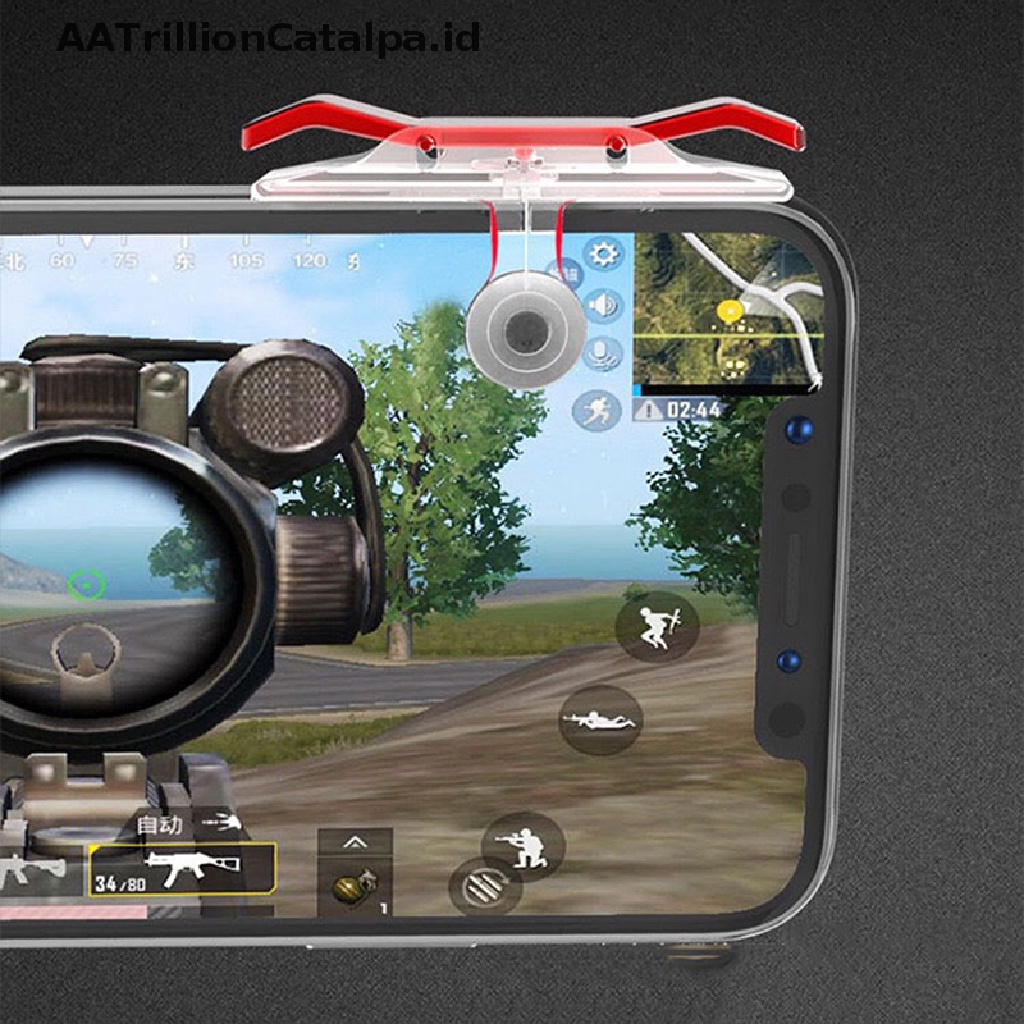 Aatrillioncatalpa D9 Gamepad Controller Tombol Tembak L1 R1 Untuk Permainan Ponsel PUBG