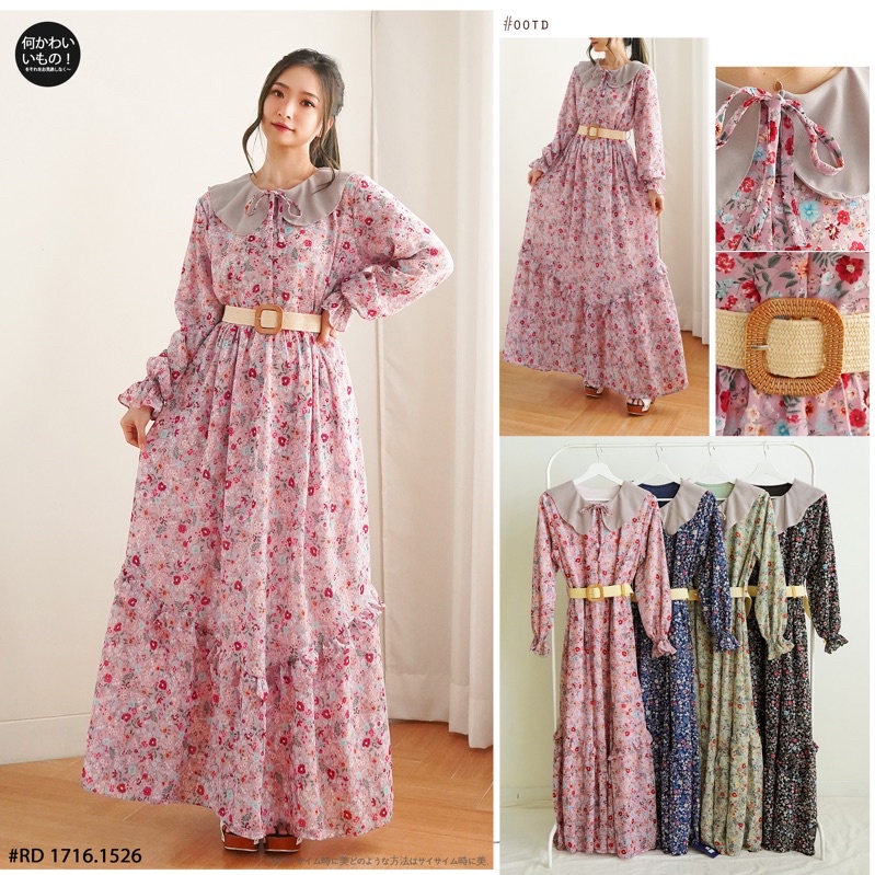 PGMTA SHOP - Gamis syari ceruty motif best seller