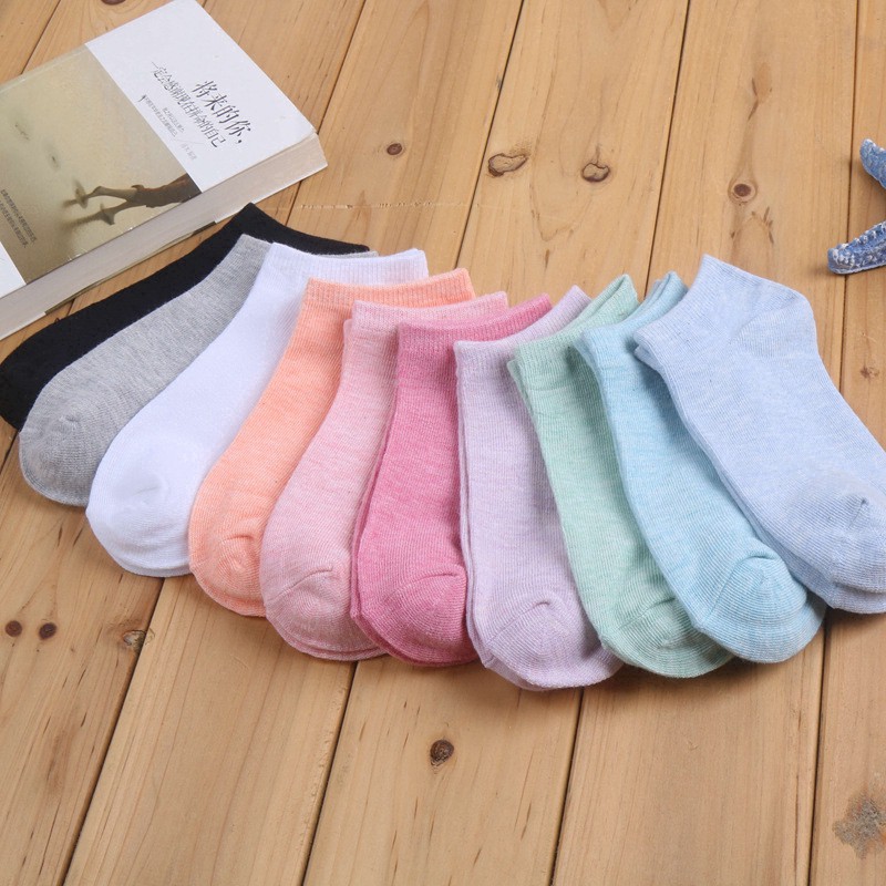 Kaos Kaki Ankle Motif Polos / Korea Import Ankle Cute Semata Kaki Import / Socks Short Sepatu TS-22