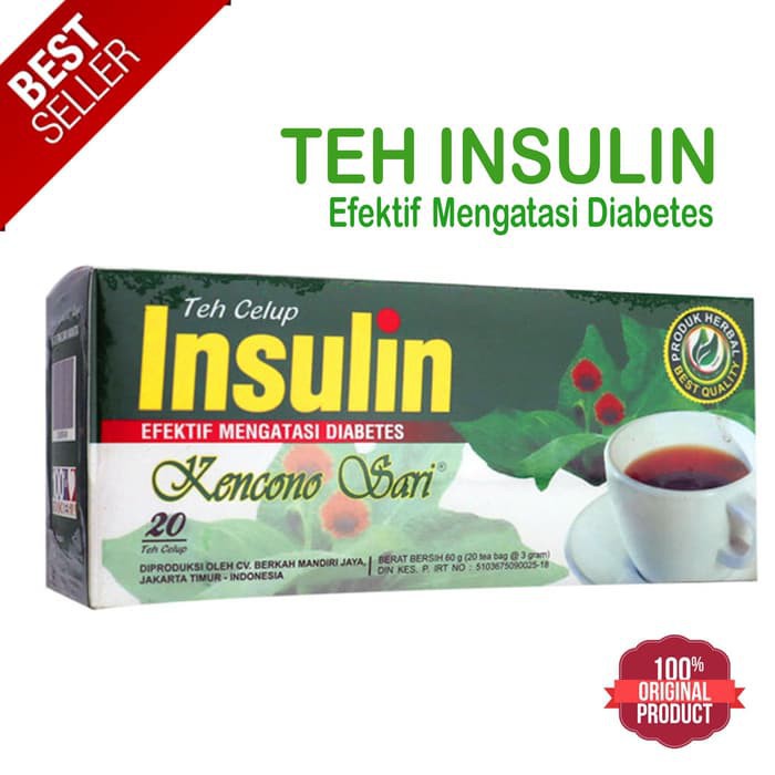 

Kencono sari - Teh Celup Insulin 60 gr ( 20 tea Bag )