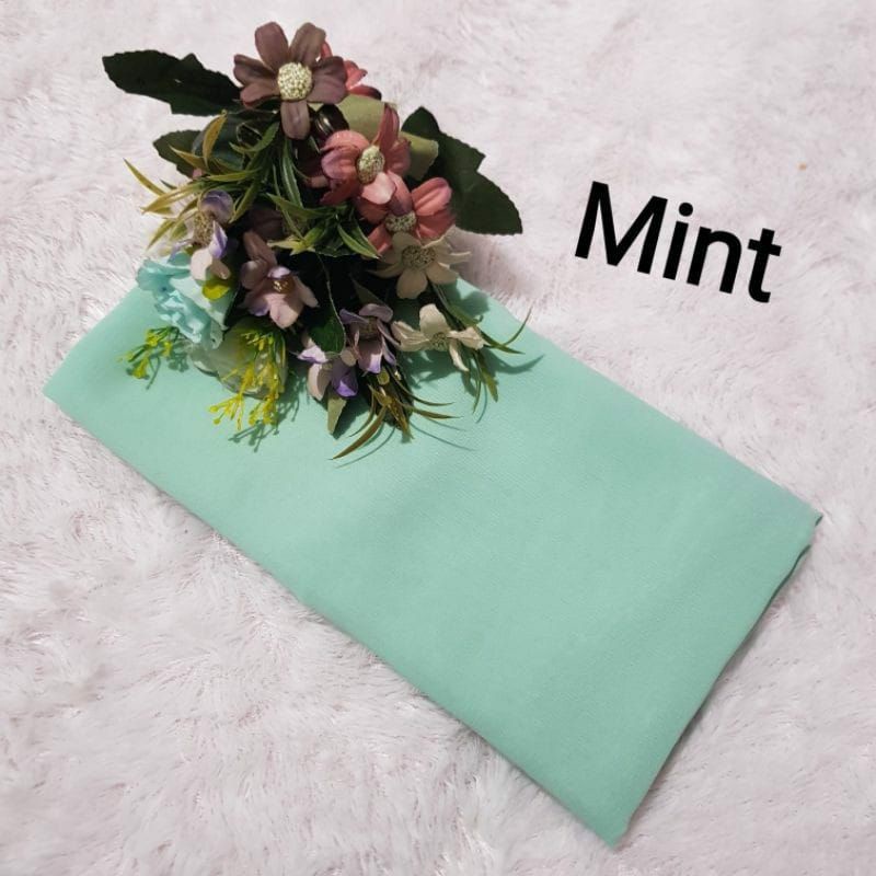 hijab BELLA SQUARE Pollycotton premium-Mint