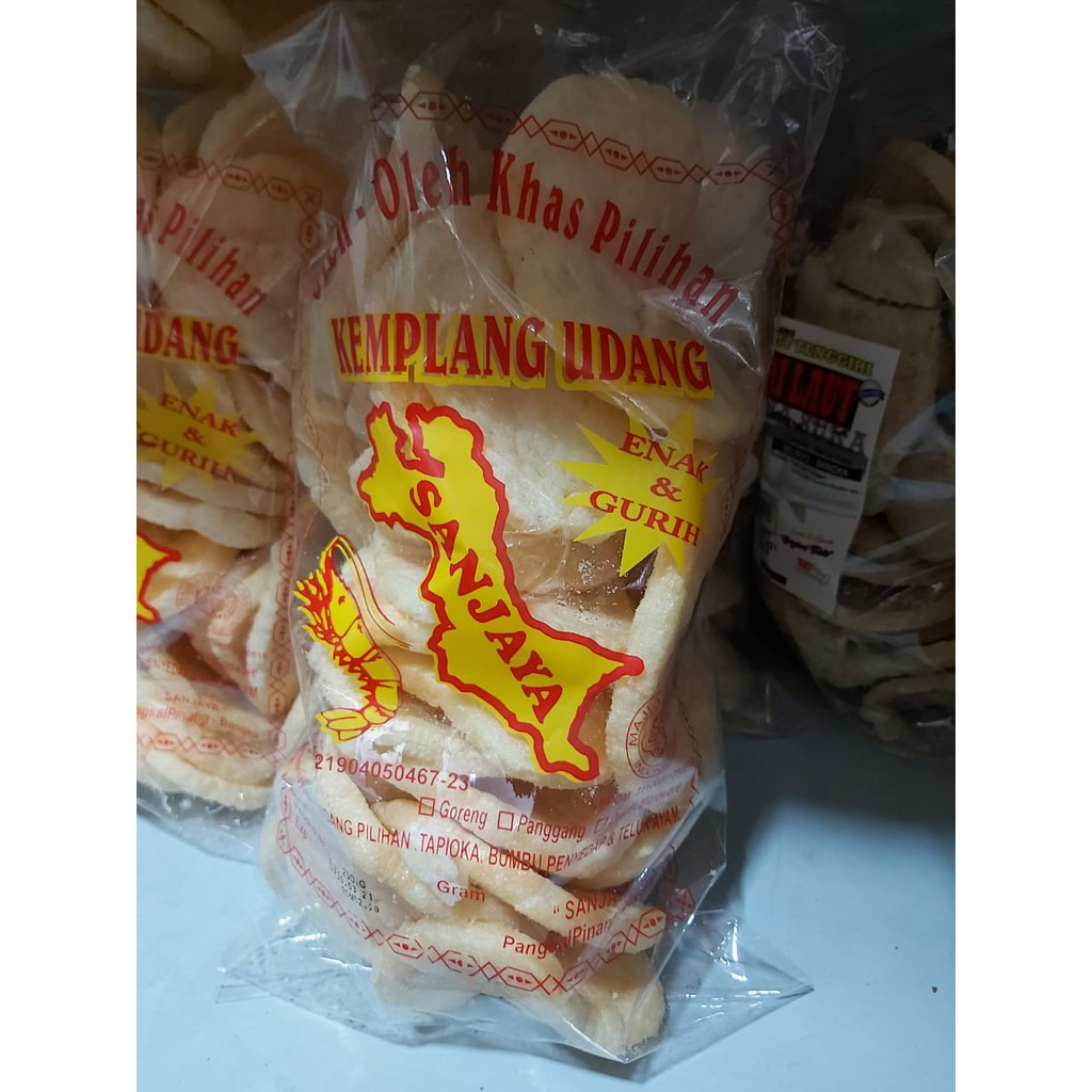 

Kerupuk - Kemplang - Goreng Udang Cap Sanjaya Bangka 250gr / Kerupuk Bangka