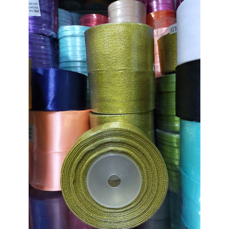 

Pita Glitter 5cm /Pita bunga 2inch pita gliter pita kado pita hampers