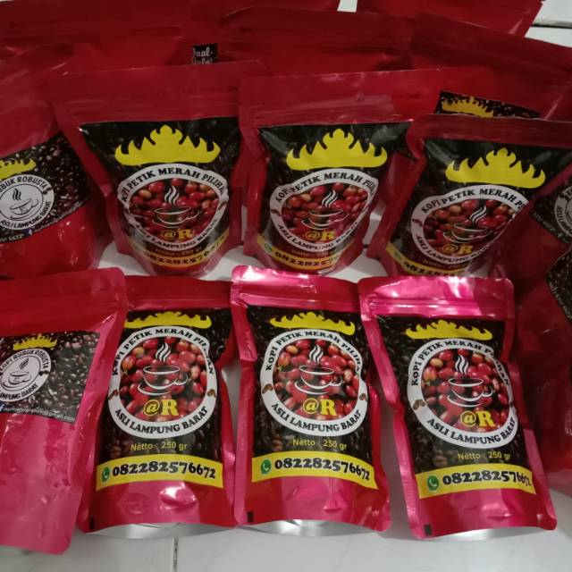 

Kopi petik merah pilihan dan robusta