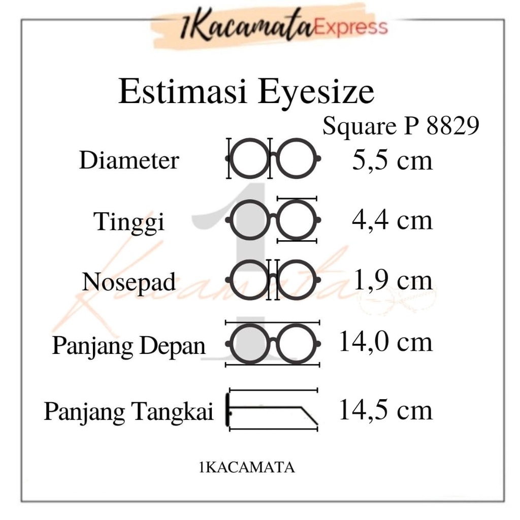 PAKET FRAME KACAMATA + LENSA ANTIRADIASI TYPE NAUREEN