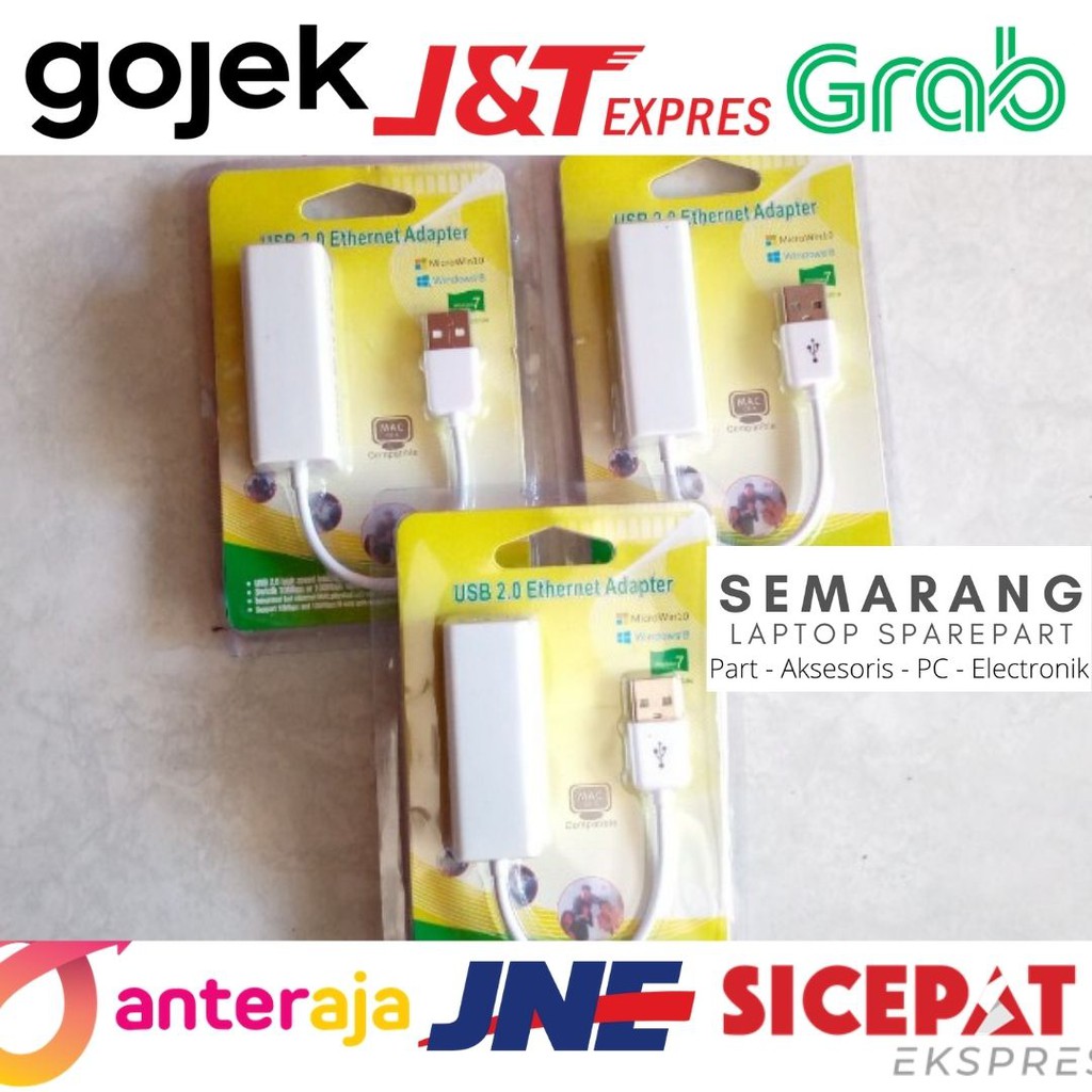CONVERTER USB LAN Adaptor Adapter Konektor Kabel to Ethernet RJ45