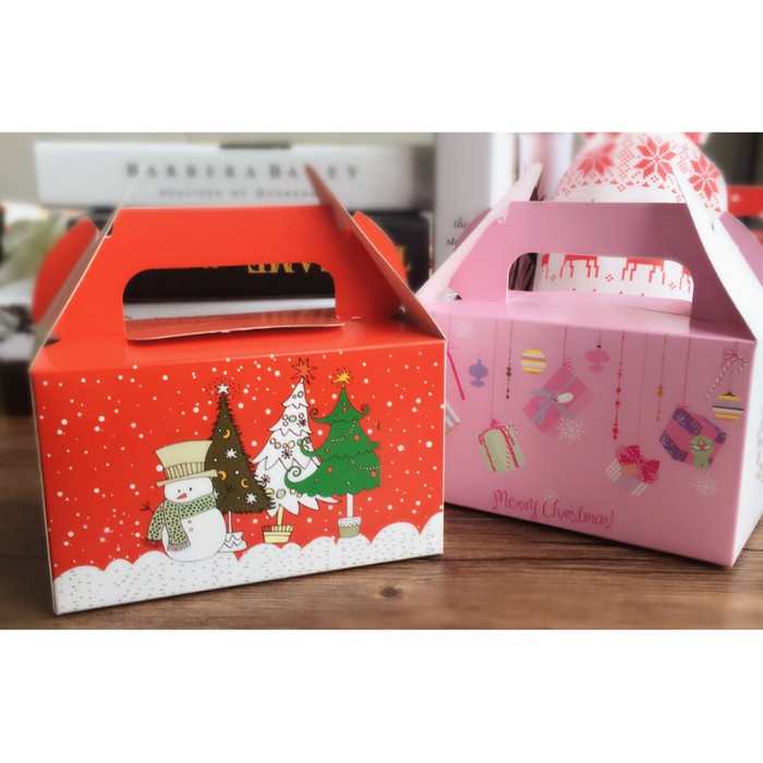 

JGO Gift Box Natal Model Rumah Packaging Edisi Santa Pohon Lucu