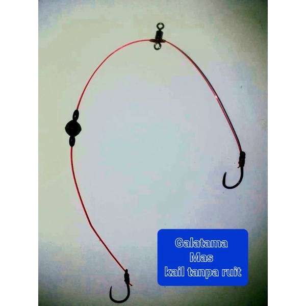 Kail pancing Galatama ikan mas (kail tanpa ruit)