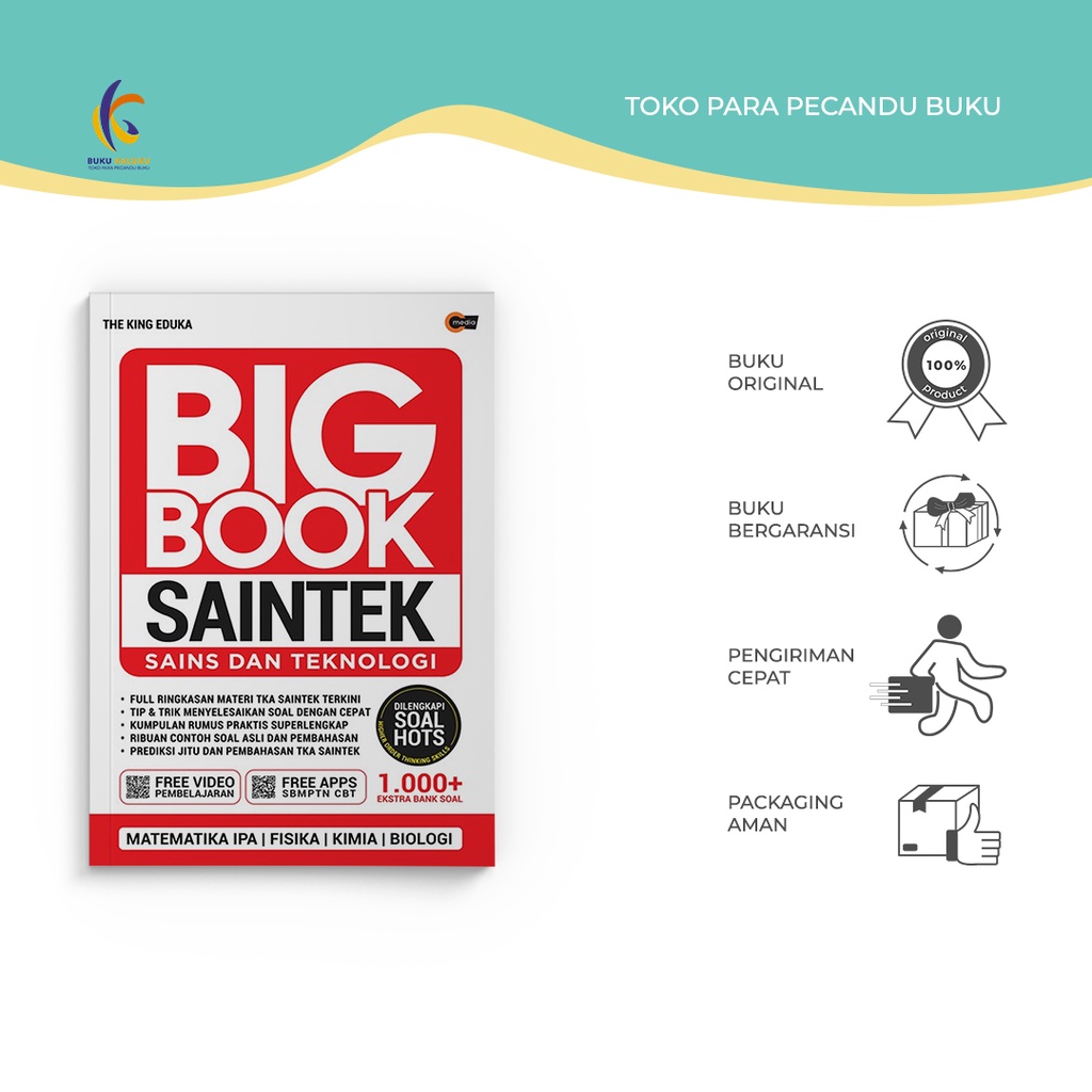 Buku Pelajaran - Big Book Saintek - The King Eduka - Cmedia - Bukukaluku