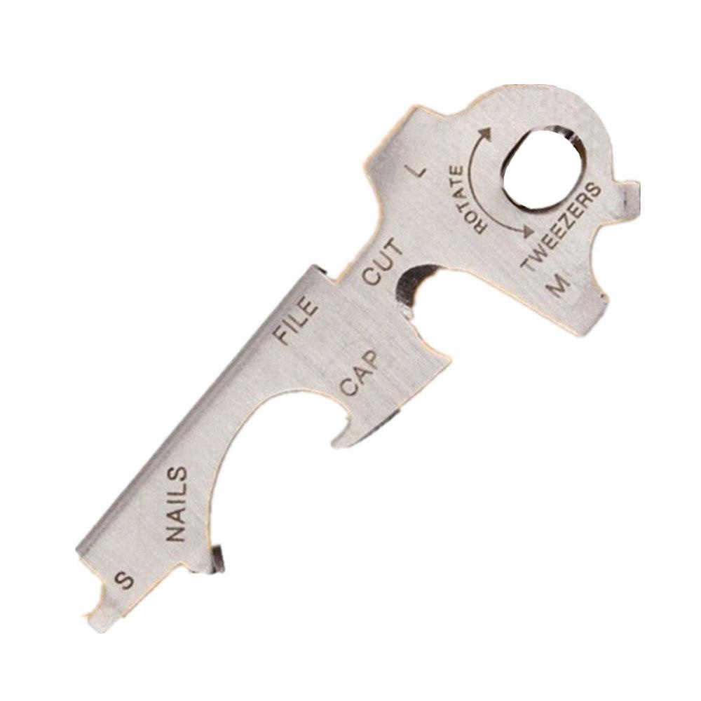 Lanfy Pocket Tool Gadget 8in1 Obeng Pinset Carabiner Gantungan Kunci Camping Outdoor