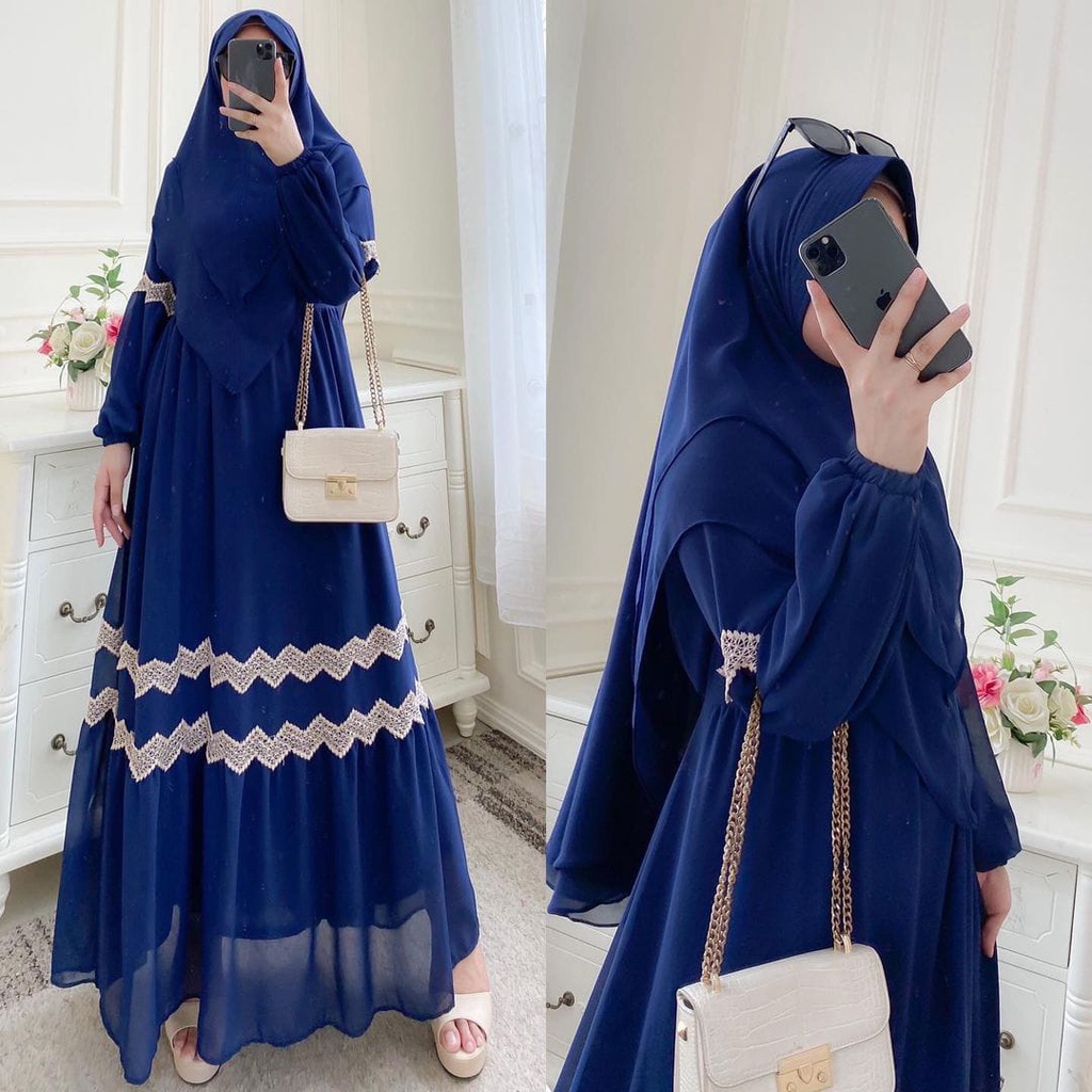 Naffina Set Syari Khimar 2 Layer