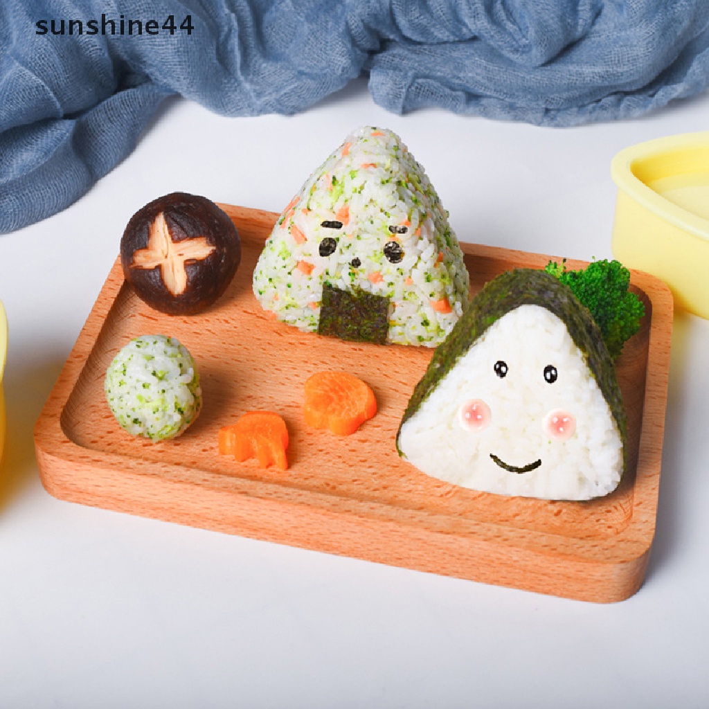 Sunshine 2 / 3 / 4pcs Cetakan Nasi Bento / Sushi Gaya Jepang