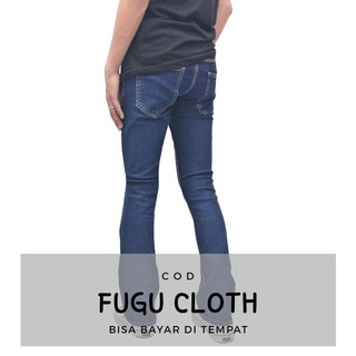  Celana  Jeans  Pria Slim Fit Cutbray  Cowok Panjang Bootcut 