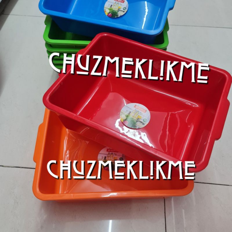 Square basin No.4 lion star/Bak segi lion star BA-18/Baskom segi lion star No.4/Baskom plastik segi