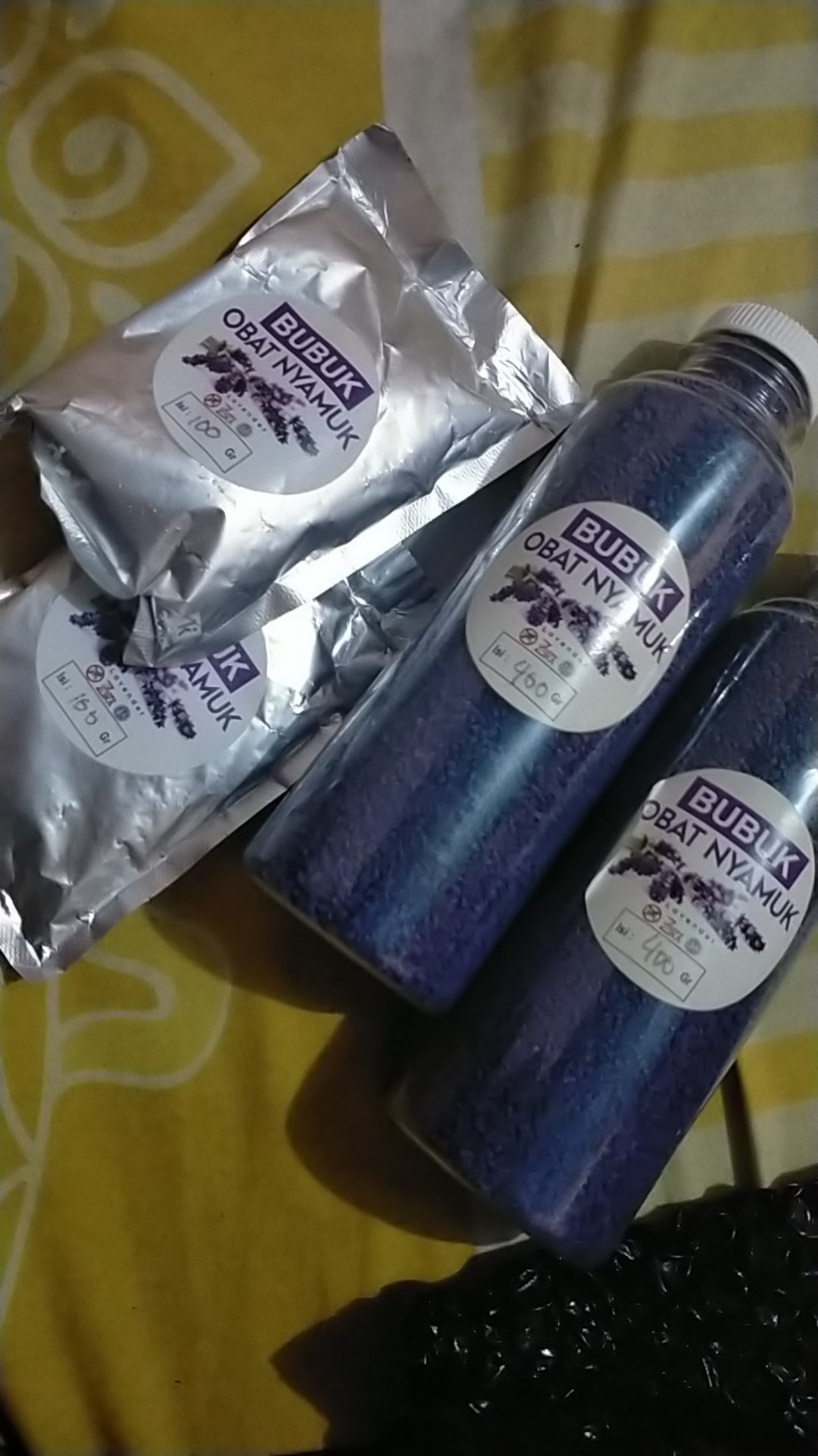 Isi Ulang Bubuk Lavender 500 Gr Obat Nyamuk Organik Lavender