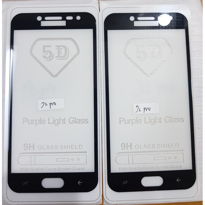 TEMPERED GLASS FULL LEM 5D 9D SAMSUNG J2 PRO ANTI GORES KACA FULL HD