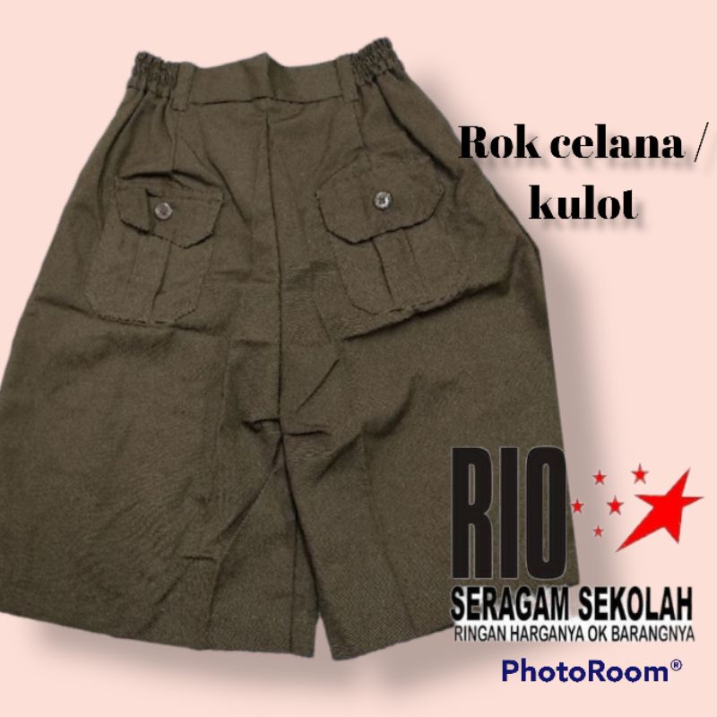 ROK SAKU DEPAN 2 PRAMUKA / ROK CELANA PRAMUKA / ROK KULOT PRAMUKA / ROK PRAMUKA SD / ROK PRAMUKA SMP / ROK CELANA SD / ROK KULOT SAKU DEPAN 2 / ROK PRAMUKA TUTUP / ROK PRAMUKA SAKU TUTUP / ROK PRAMUKA