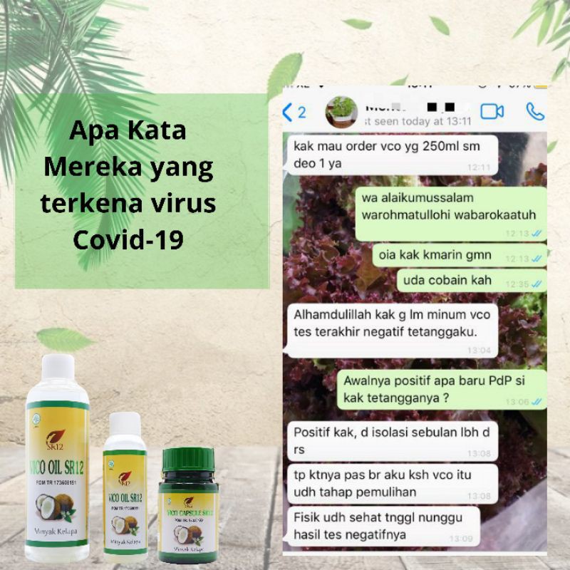 VCO Virgin Coconut Oil SR12 Minyak Kelapa Murni Booster Suplemen Kesehatan