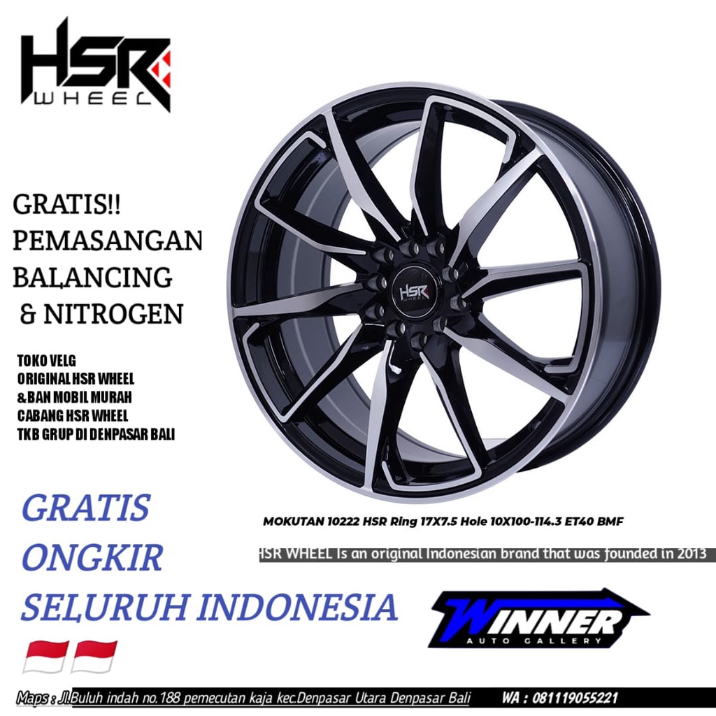 Velg Racing Look Ring 17 Altis Sienta Innova Ertiga - HSR Mokutan