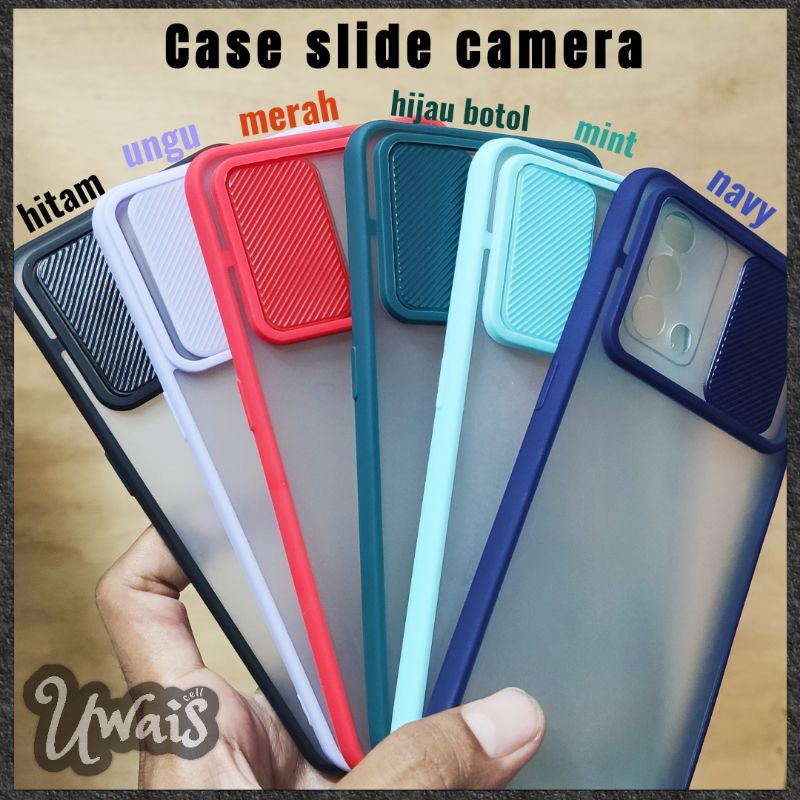 Slide Case doff hybrid my choice aero tutup kamera Samsung A02 M02 A02s A12 M12