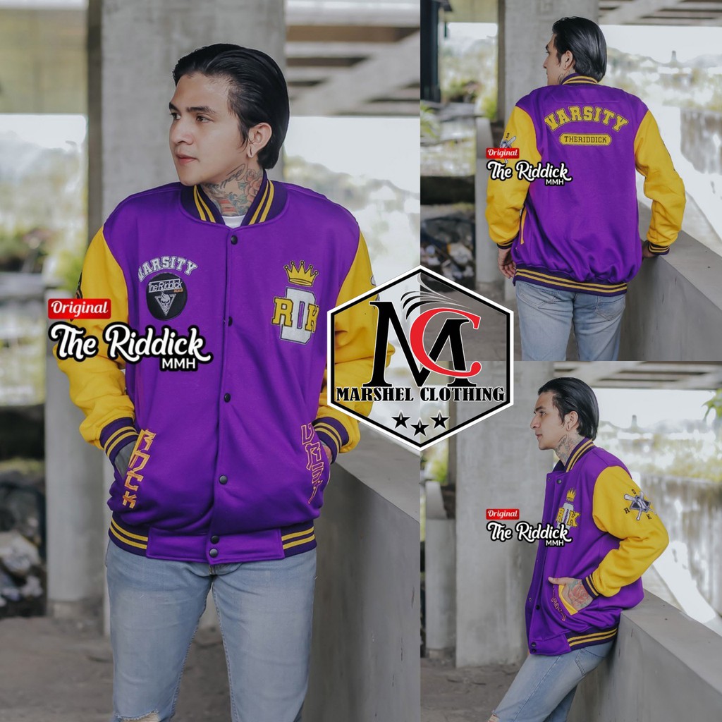 RCL - Jaket Varsity Baseball Pria Wanita - Varsity Jacket Vintage Baseball Original Skullend Baseball Pria Wanita