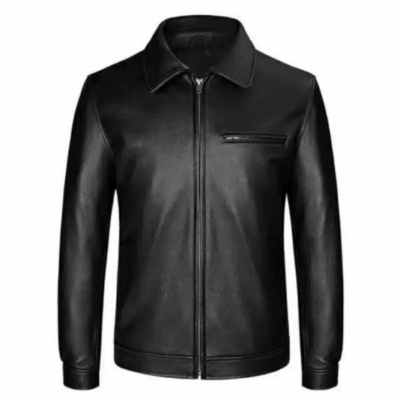 Jaket Kulit Asli / Jaket Kulit Domba Garut Model Casual Semi Jas