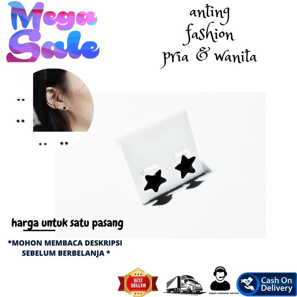 ANTING BAJA PUTIH,ANTING TINDIK,ANTING STAINLEES,ANTING PRIA WANITA