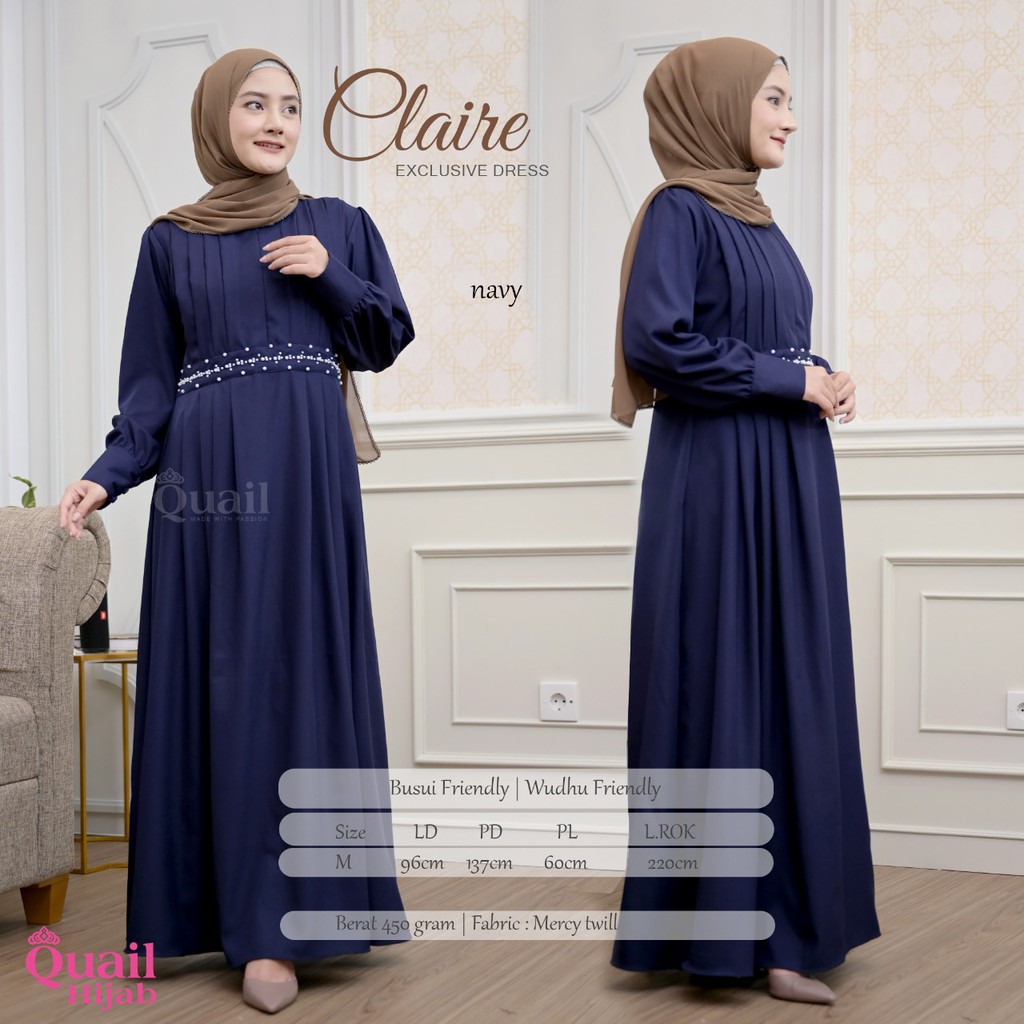 DRESS PESTA QUAIL HIJAB CLAIRE