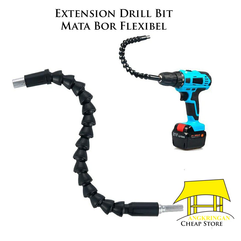Screwdriver Extension Mata Bor Flexibel Drill Bit Selang Perpanjangan Mata Bor Kepala Obeng