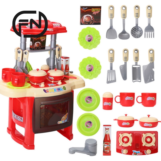 kids plastic kitchen set