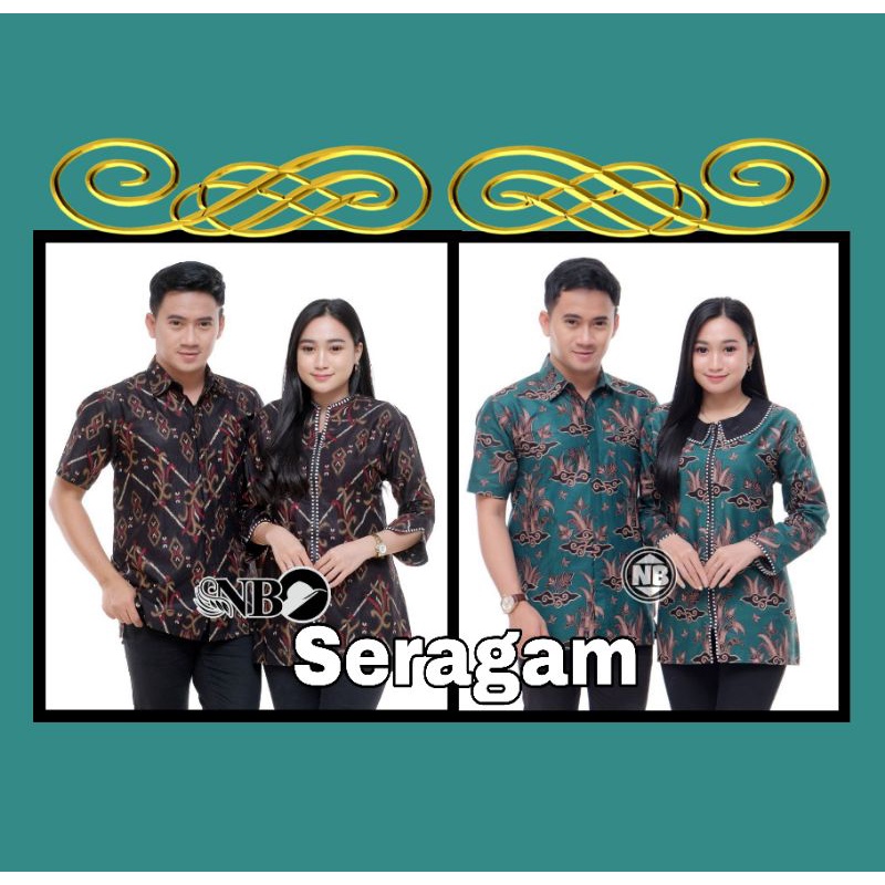 Batik Couple Jumbo XXXL blouse batik kantor ponix