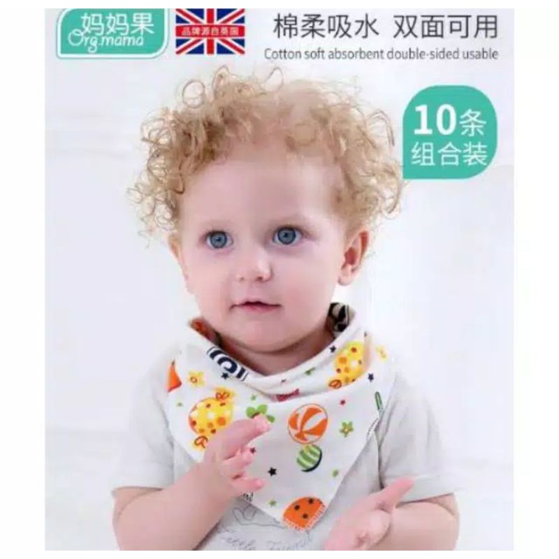 Slabber Bayi Celemek Bib Segitiga